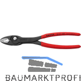 KNIPEX Frontgreifzange TwinGrip 8201, KS-Griff, schwarz, 200 mm