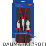 KNIPEX Zangenset 3-teilig Kombizange, Seitenschneider, Flachrundzange