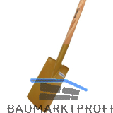 SONNECK Gartenspaten Gold mit Tritt und T-Stiel Gr��e 280 x 180 mm