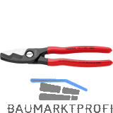 KNIPEX Kabelschere m. Doppelschneide 9511 Kabel 20mm/70mm�, KS-Griff, L=200 mm