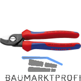 KNIPEX Kabelschere 9512 f�r Kabel 15 mm/50 mm�, 2K-Griff, br�niert, L=165 mm