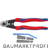 KNIPEX Drahtseilschere 9562 f�r Draht/Kabel bis 7mm, 2K-Griff, br�niert, L=190mm