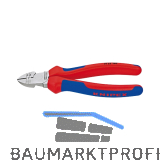 KNIPEX Abisolier-Seitenschneider 2-K Griff verchromt L�nge 160 mm