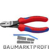 KNIPEX Kraft-Seitenschneider Form 0 DIN 5749 2K-Griff L�nge 140 mm