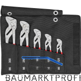 KNIPEX Zangenschl�ssel-Set 001955S4 5-teilig in Rolltasche, SW 25-60 mm