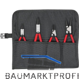 KNIPEX Sicherungsringzangen-Set 4-teilig 001956V01 in Rolltasche schwarz