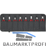 KNIPEX Sicherungsringzangen-Set 8-teilig 001958V01 in Rolltasche schwarz