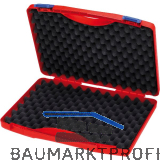 KNIPEX Elektro-Werkzeugbox leer 00215LE, 340x55x265 mm, Kunststoffkoffer rot