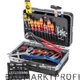 KNIPEX Sanit�r-Werkzeugkoffer 002121HKS, 52-teilig, ABS Kunststoff schwarz