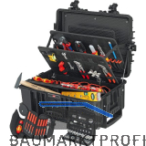 KNIPEX Elektro-Werkzeugkoffer Robust45 002137, 63-teilig, Kunststoff schwarz