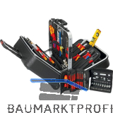 KNIPEX Elektro-Werkzeugkoffer BIG Twin-Move 002141, 63-teilig, ABS schwarz