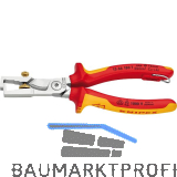 KNIPEX Abisolierzange mit Kabelschere StriX VDE 1366T, mit Befestigungs�se