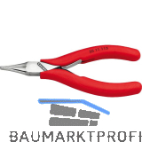 KNIPEX Elektronik Greifzange 3511 DIN 9655 flache Backen, KS-Griffe, L=115 mm
