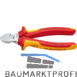 KNIPEX Seitenschneider, verchromt, 2-K, VDE 160 mm