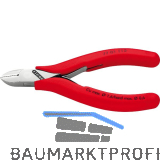 KNIPEX Elektronik-Seitenschneider 7701 DIN 9654 rund, kleine Facette, L=115 mm