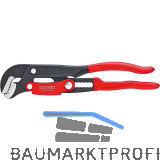 KNIPEX S-Maul-Rohrzange 8361 mit Schnelleinstellung 1.1/2", L=420 mm, grau