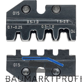 KNIPEX Crimpeinsatz 974904, unisolierte offene Steckverbinder 2,8+4,8 mm