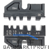 KNIPEX Crimpeinsatz 974908, isolierte+unisolierte Aderendh�lsen 0,25-6 mm�
