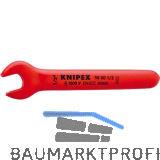 KNIPEX Einmaulschl�ssel isoliert Zoll, SW 1/2", Maulstellung 15�, L=139,7 mm