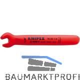 KNIPEX Einmaulschl�ssel isoliert Zoll, SW 1/4", Maulstellung 15�, L=108 mm