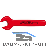 KNIPEX Einmaulschl�ssel isoliert, SW 10 mm, Maulstellung 15�, L=105 mm