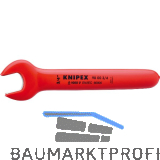 KNIPEX Einmaulschl�ssel isoliert Zoll, SW 3/4", Maulstellung 15�, L=190,5 mm