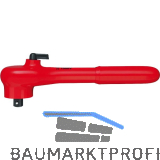 KNIPEX Umschaltknarre isoliert 9831 mit Vierkant 3/8", links/rechts umschaltbar