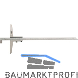 HELIOS PREISSER Tiefenmessschieber Form B mit Haken DIN 862 Messbereich 0-200 mm