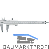 MITUTOYO Analog-Messschieber m. Feststellschraube Tiefenma� flach Messb. 0-150mm