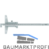 MITUTOYO Tiefenmessschieber mit Feststellschraube und Haken Messbereich 0-200 mm