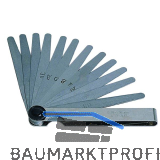 F�hlerlehre Messbereich 0,05-1,00 mm Blattl�nge 100 mm 20 Blatt