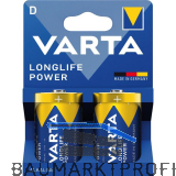 VARTA Batterie Longlife Power LR20/D 1,5 Volt 2 St�ck