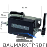 METRICA Hubz�hler 5-stellig Drehrichtung X