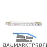 Holz-Gliederma�stab 10 Glieder sichtbare Feder 2m EG-Pr�fzeichen Genauigkeit III