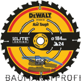 DEWALT Kreiss�geblatt HW � 184x1,65x16 mm Z24 Wechselzahn (WZ) positiv