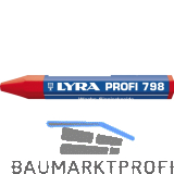 LYRA Wachskreide 798 Sechskantform rot Inhalt 12 St�ck
