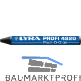 LYRA Wachskreide 4920 Plast-O-Glas runde Form schwarz Inhalt 12 St�ck