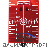 SOLA Zielscheibe ZS rot magnetisch mit St�tze und Nagelloch 115 x 75 x 12 mm