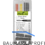 PICA Ersatzminen-Set graphit/gelb/rot zu Tieflochmarker Pica Dry