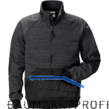 FRISTADS Sweatjacke 7052 SMP grau/schwarz XL