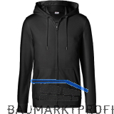 K�BLER Kapuzen Sweatjacke Form 5022 schwarz L