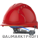 JSP Industrieschutzhelm EVO�3 EN 397 OneTouch-Gleitverschluss Farbe rot