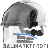 JSP Industrieschutzhelm EVO�VISTAshield� EN 397 bel�ftet Farbe wei�/Rauchglas