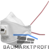 3M Feinstaubmaske 9332+Gen3 Filterklasse FFP3 mit Ausatemventil Gummiband rot