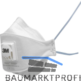 3M Feinstaubmaske 9322+Gen3 Filterklasse FFP2 mit Ausatemventil Gummiband blau