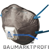 3M Geruchsschutzmaske 9922 Filterklasse P2 mit Ausatemventil Gummiband blau