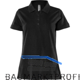 ACODE Damen Polo-Shirt Code 1723 PIQ schwarz S