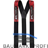 K�BLER Hosentr�ger Forest rot/schwarz Breite 50 mm