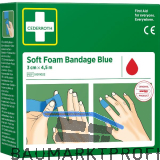 CEDERROTH Soft Foam Bandage Rolle Farbe blau L�nge 450 cm Breite 3 cm