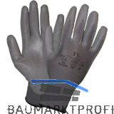 STAFFL Schutzhandschuh PU-Touch grau Gr��e 6